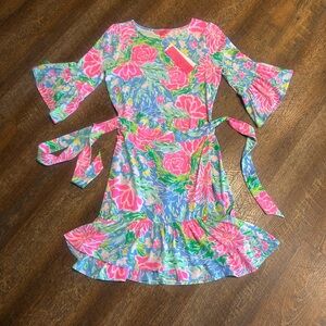 Lilly Pulitzer Floral Bell Sleeve Dress